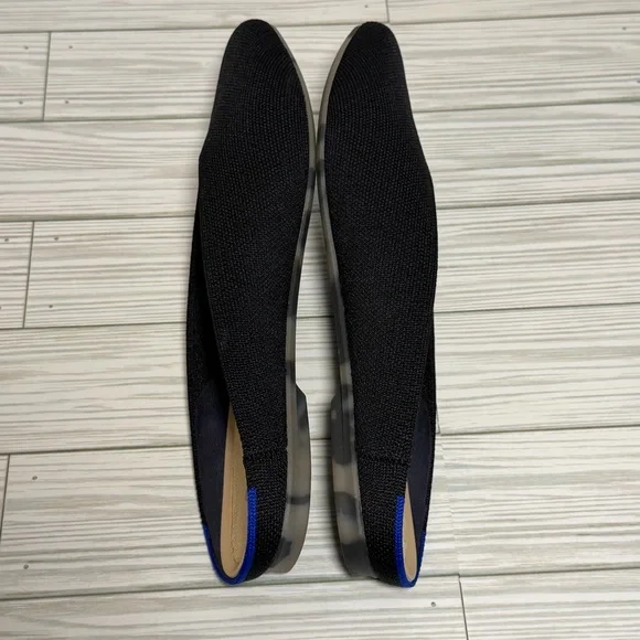 Rothy’s Almond Demi Mule Black Knit Women’s Size 9.5 - Picture 9 of 10